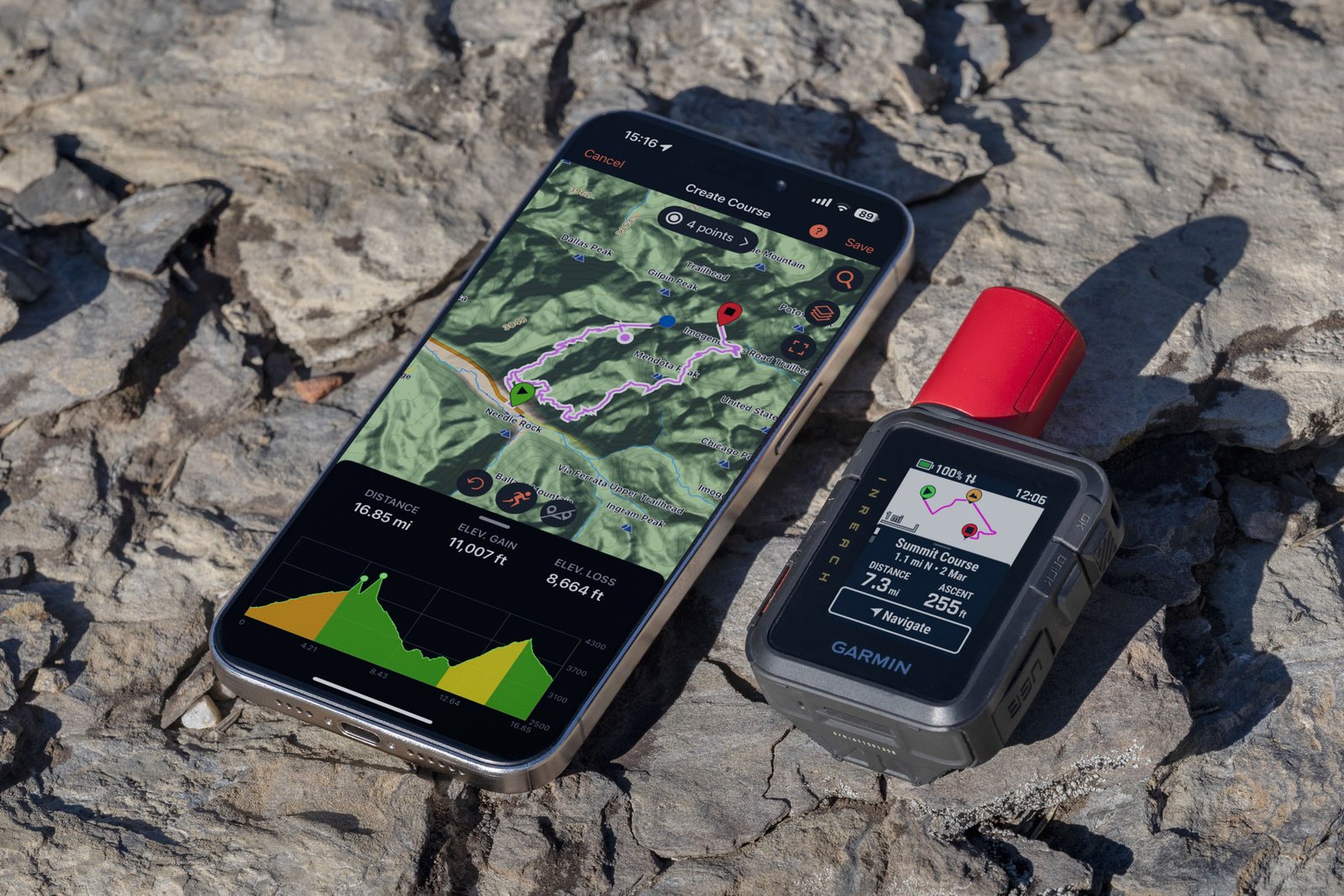 Garmin inReach Mini 3 Plus con app de mapas